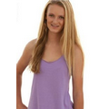 L.A. T Sportswear Junior Cut Racerback Shirt Tail Tank Top